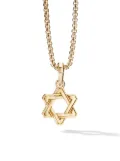 David Yurman 18kt yellow gold Deco Star of David pendant (24mm)