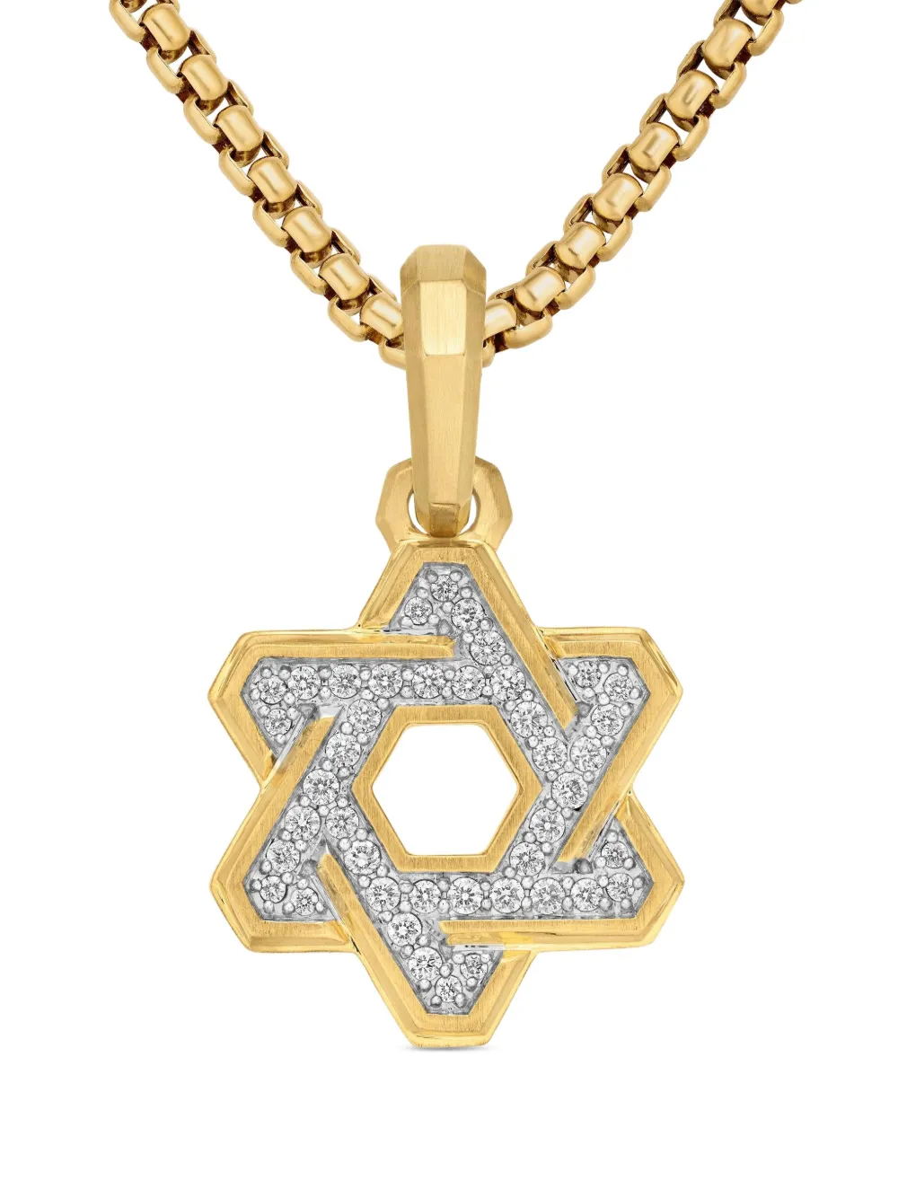 David Yurman Deco Star of David ダイヤモンド ペンダント 24mm 18Kイエローゴールド - David Yurman Deco Star of David ダイヤモンド ペンダント 24mm 18Kイエローゴールド -
