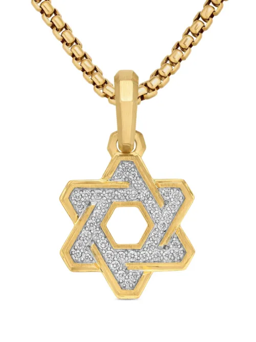 Pendentif Deco Star of David en 18ct pavé de diamants (24 mm) - David Yurman - Modalova