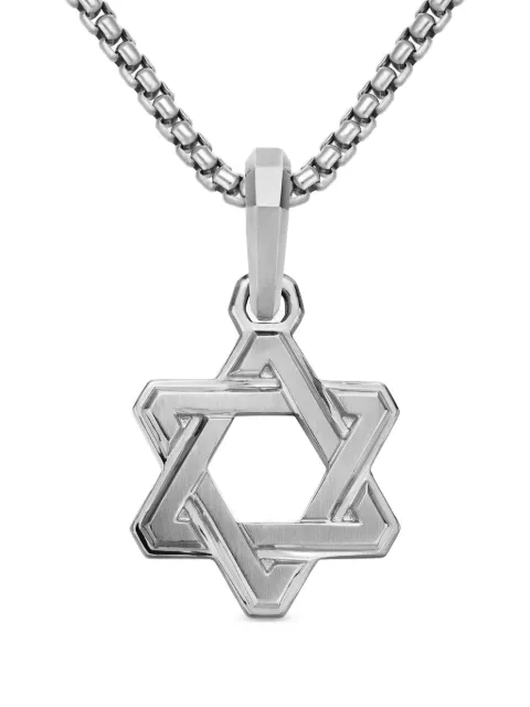 David Yurman sterling silver Deco Star of David pendant (24mm)
