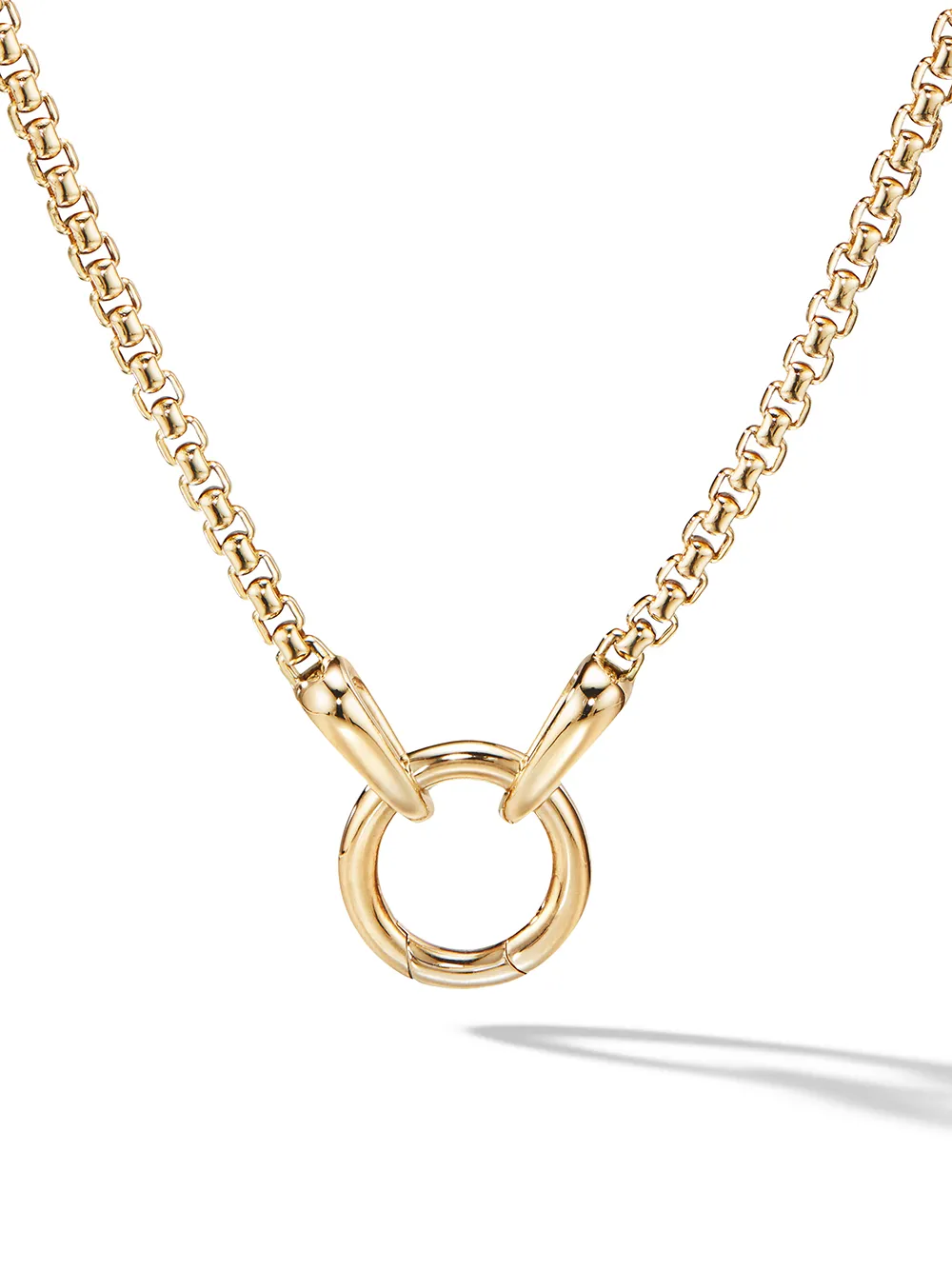 

David Yurman 18kt yellow gold Charm necklace