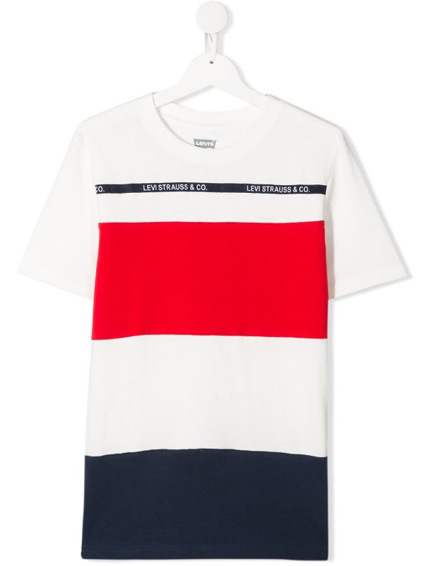 levis white round neck t shirt