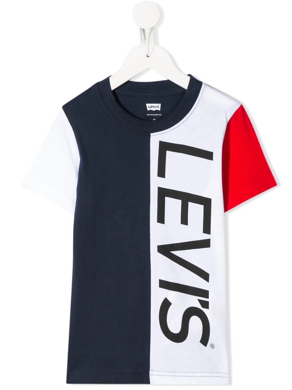 Levi's Kids' Logo-print Contrast T-shirt In 蓝色