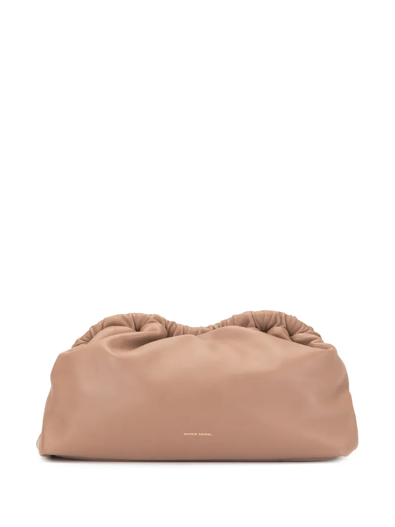 Click to view more detailed imagery on our partner's website Mansur Gavriel Women's Cloud Leather Clutch In Neutrals