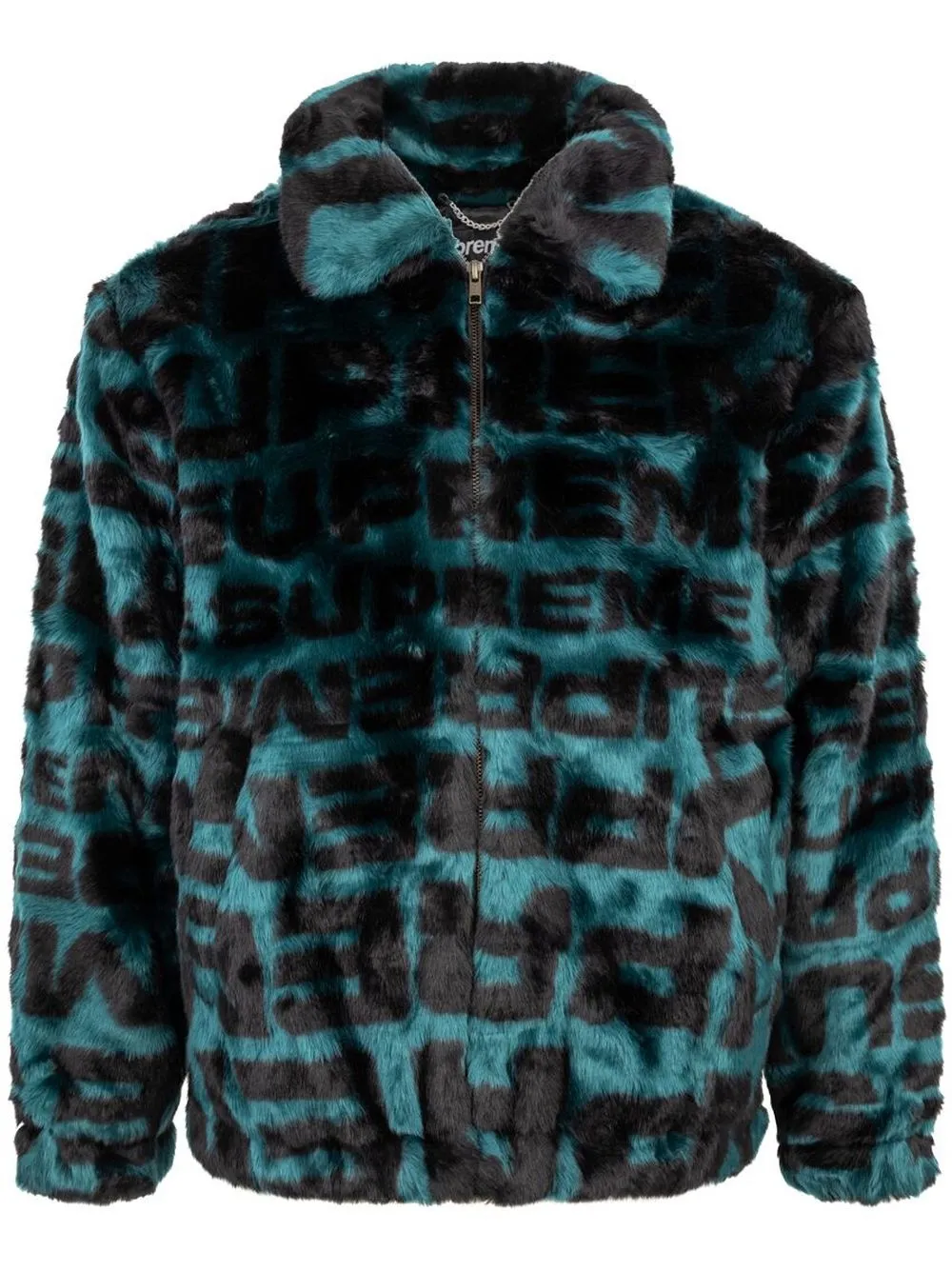 faux fur bomber jacket