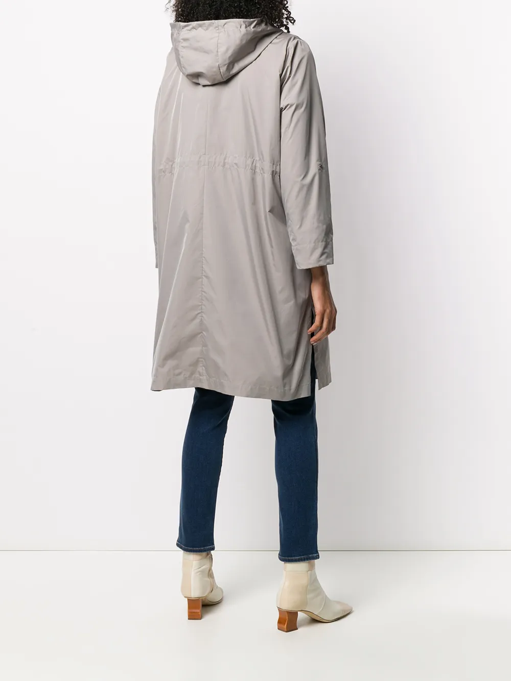 Moorer Trenchcoat met ceintuur Grijs