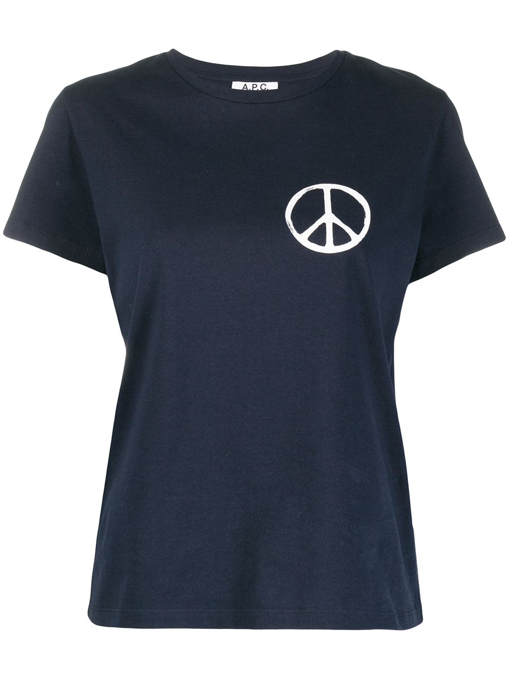 Apc Peace Sign T In Blue