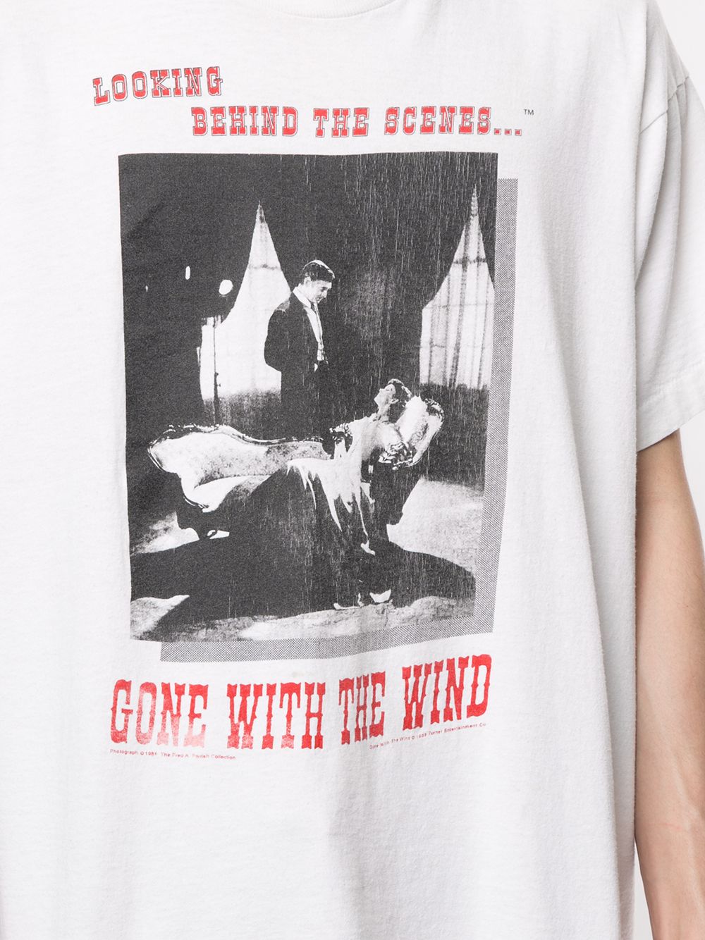 фото Fake alpha vintage gone with the wind print t-shirt