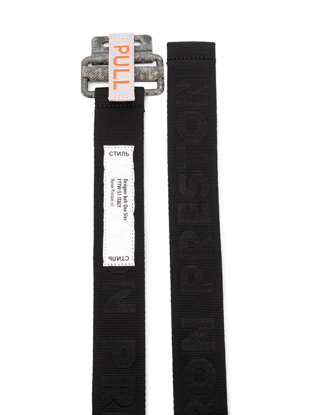 фото Heron preston tape belt