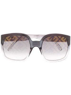 fendi logo print sunglasses