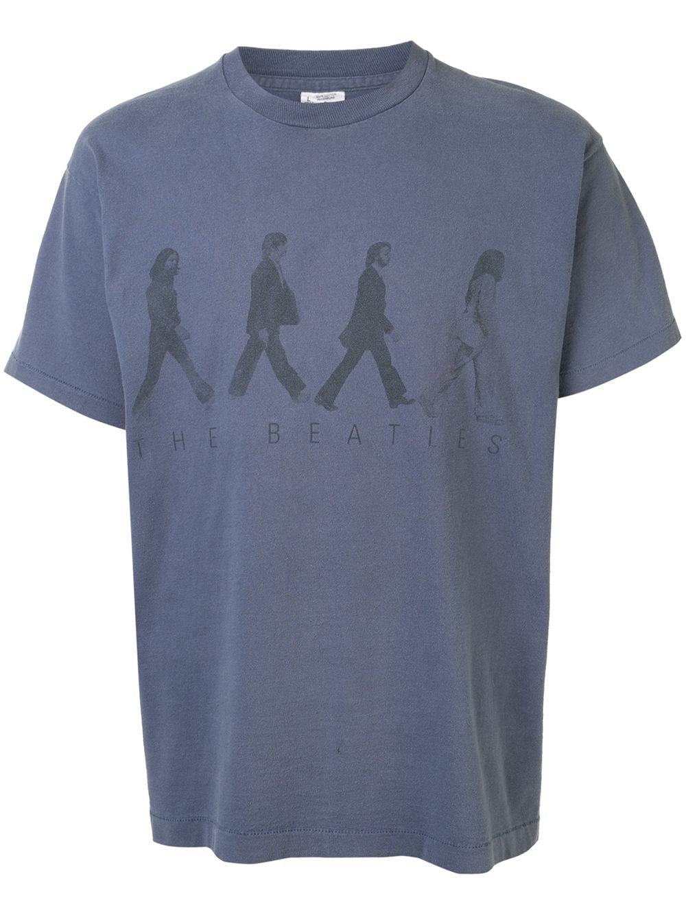 Pre-owned Fake Alpha Vintage The Beatles Print T-shirt In Blue