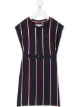 الصورة 1 من Tommy Hilfiger Junior فستان منسوج مخطط
