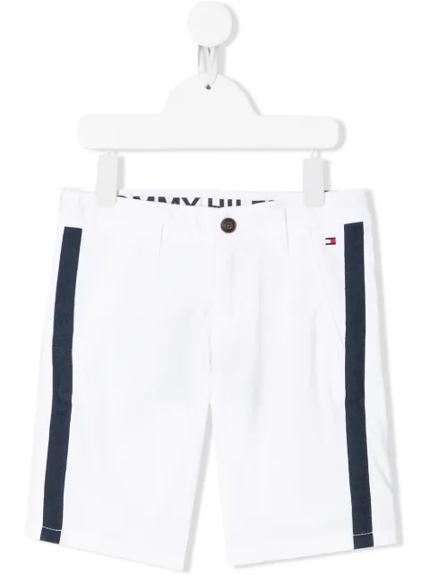 Tommy Hilfiger Junior logo-tape chino shorts