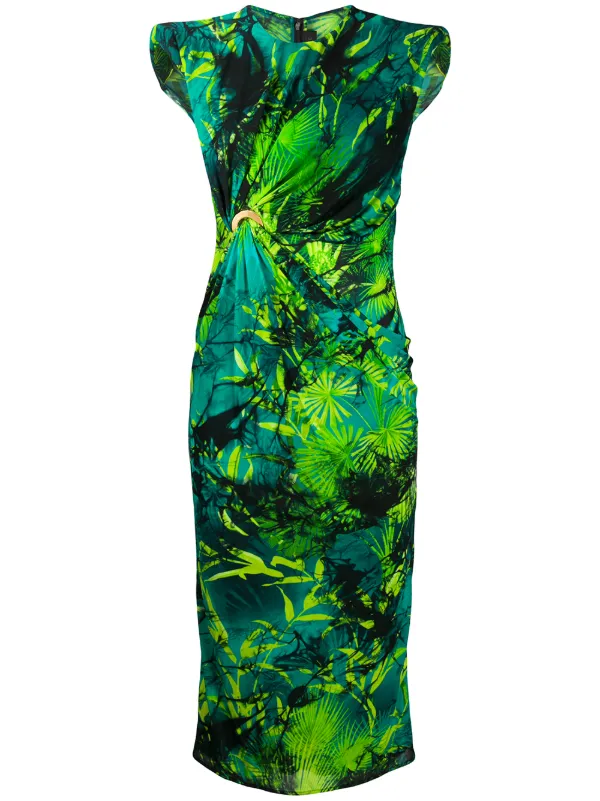versace jungle print dress