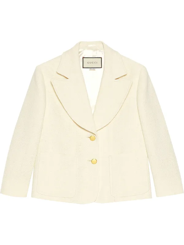 white gucci blazer