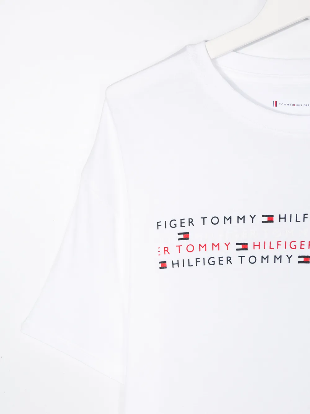 фото Tommy hilfiger junior укороченная футболка с логотипом