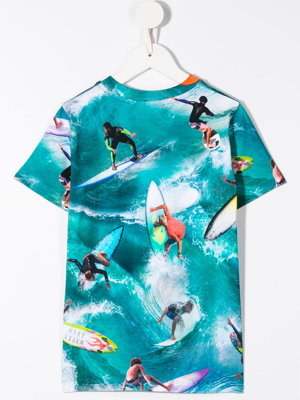 фото Molo kids surfer print t-shirt