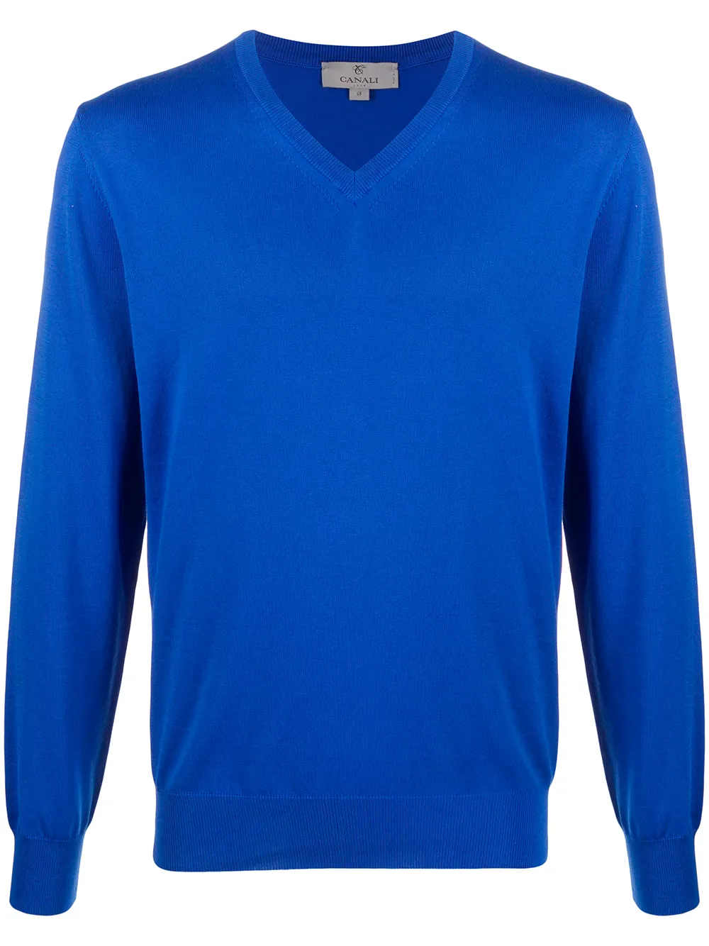 

Canali relaxed fit jumper - Blue