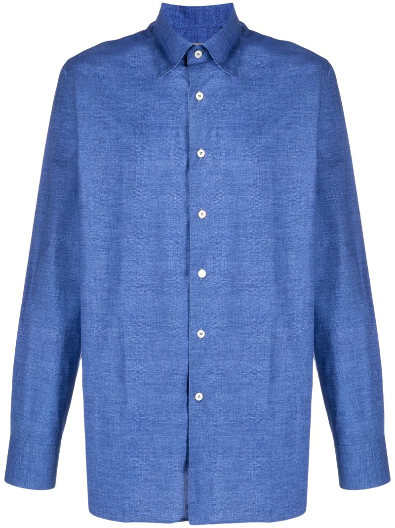 Canali Long Sleeve Shirt In Blue