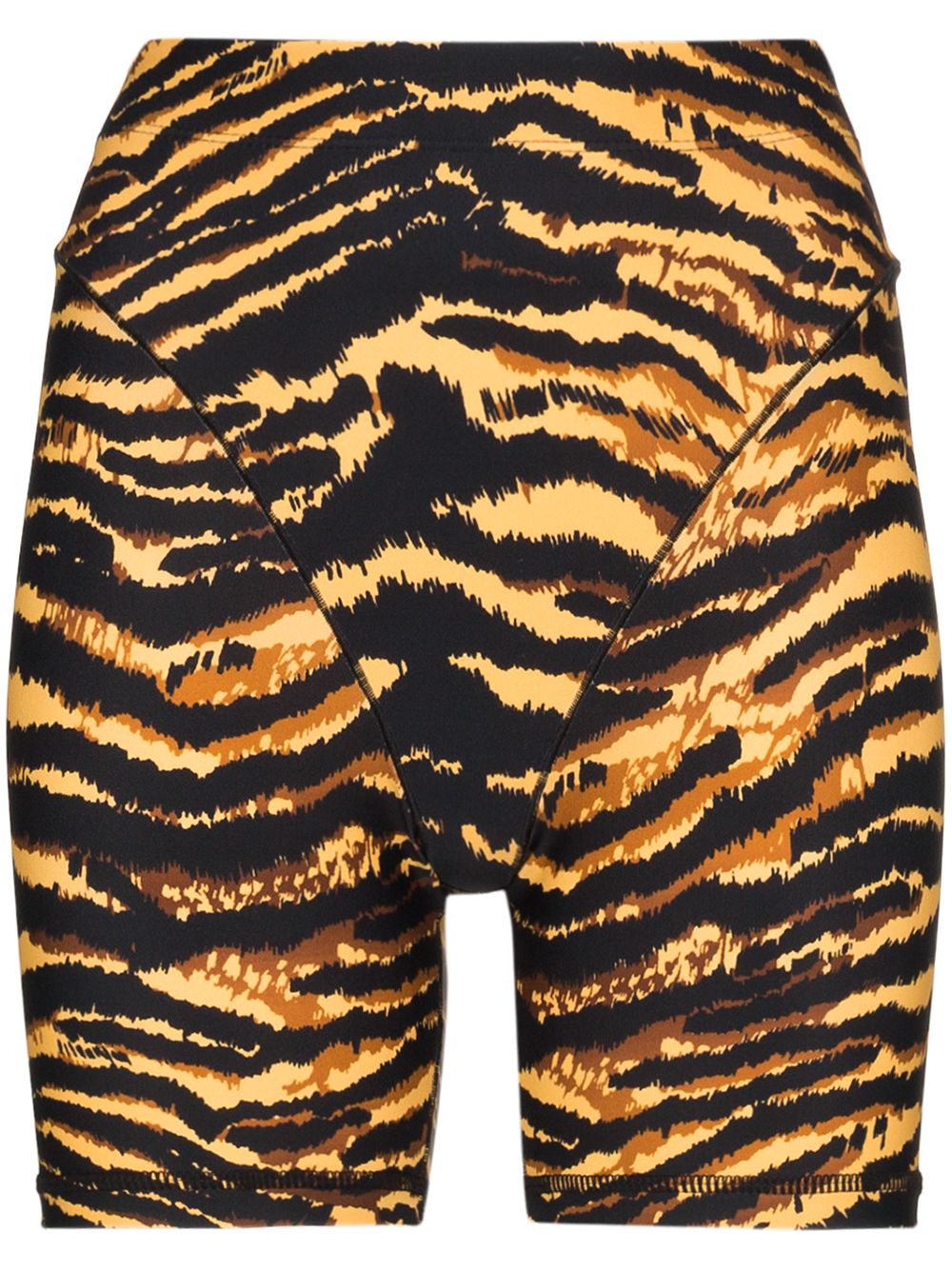 фото Adam selman sport tiger-print biker shorts