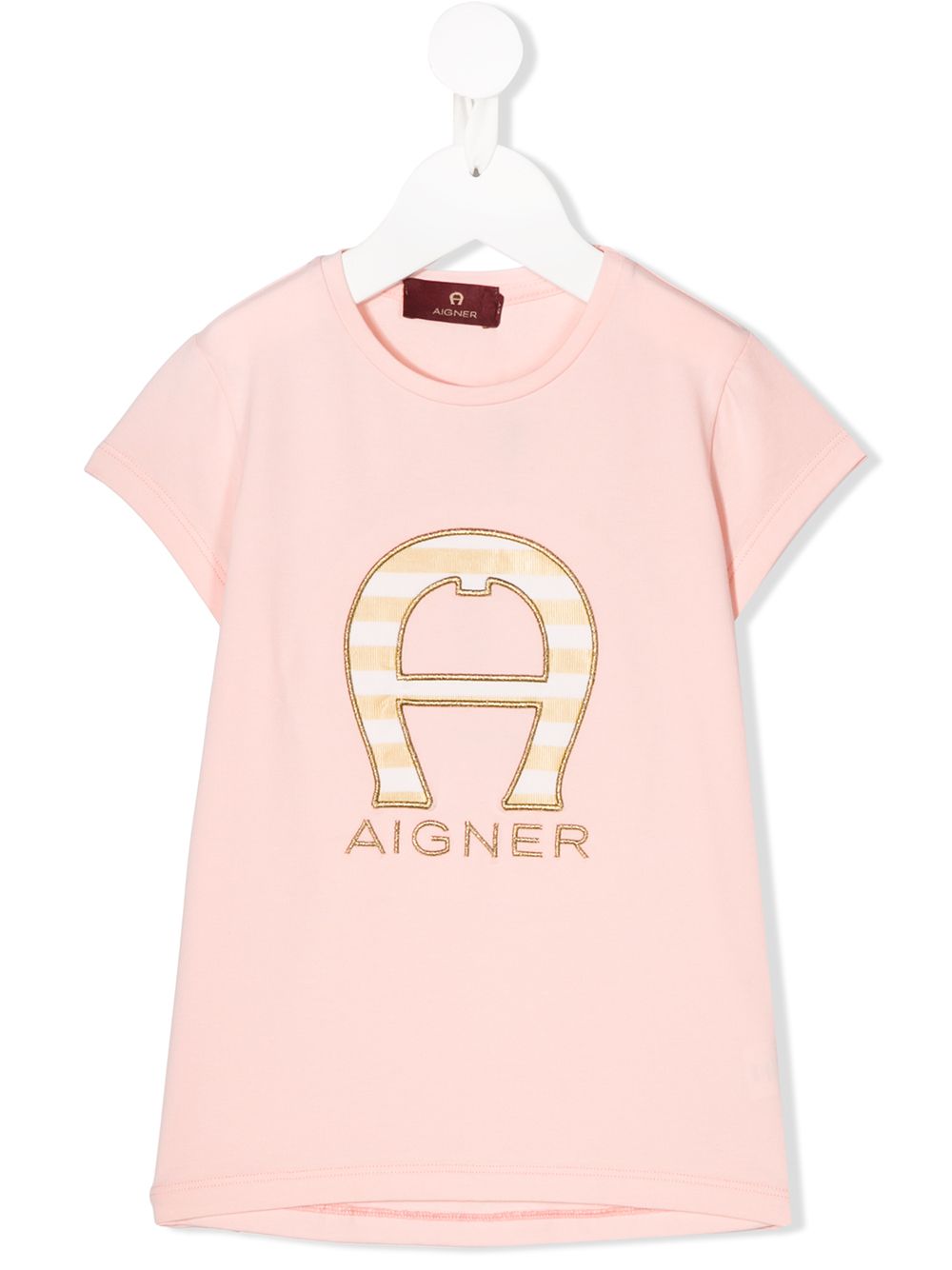 фото Aigner kids embroidered logo t-shirt