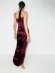 RASARIO bandeau draped maxi dress