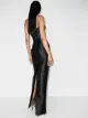 RASARIO cut-out sleek gown