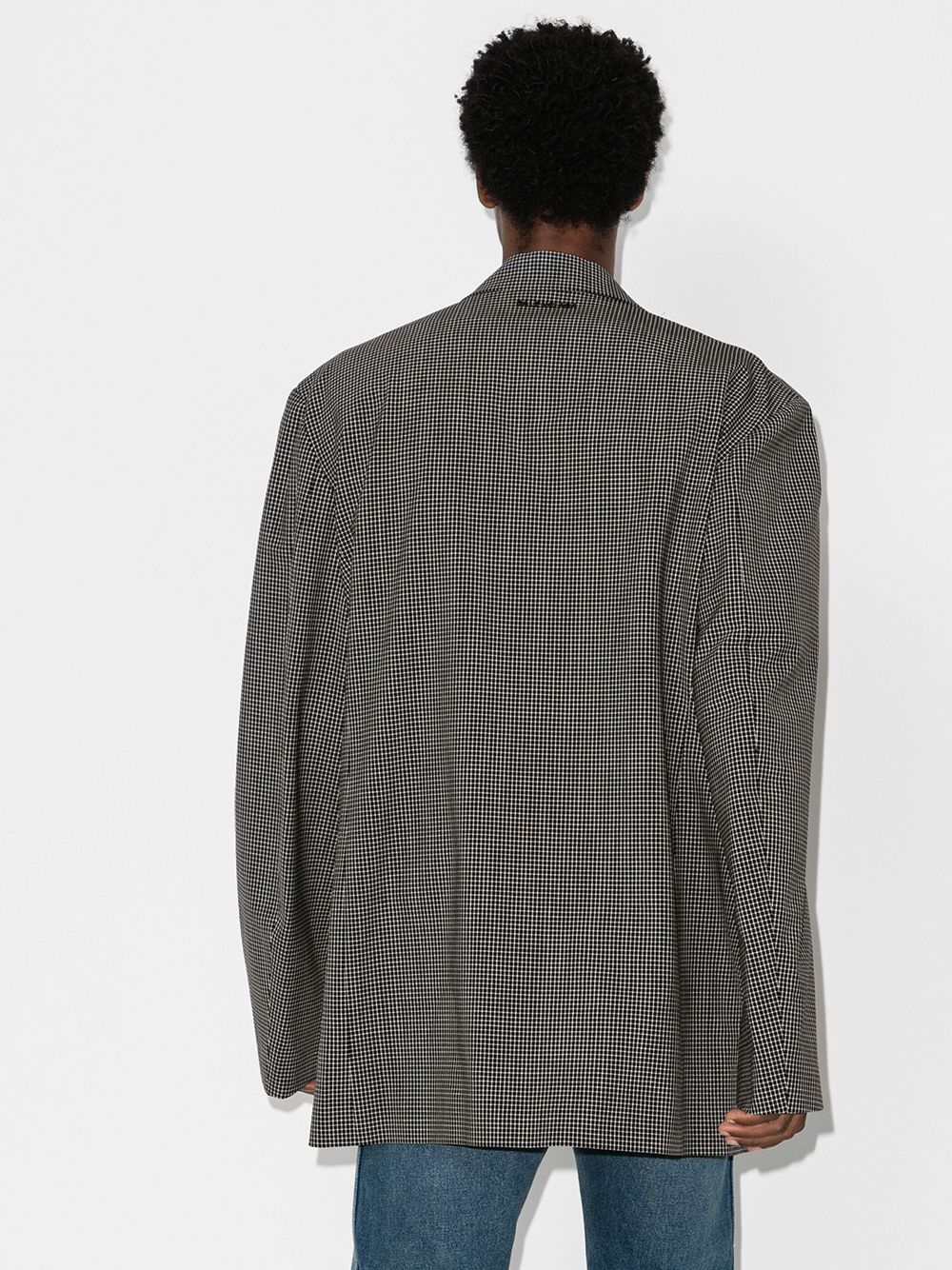 Balenciaga Oversized Checked Blazer - Farfetch