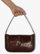 BY FAR Miranda croc-effect shoulder bag