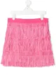 الصورة 1 من Alberta Ferretti Kids TEEN fringed side zip skirt