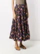 Ulla Johnson falda midi con estampado de cubismo