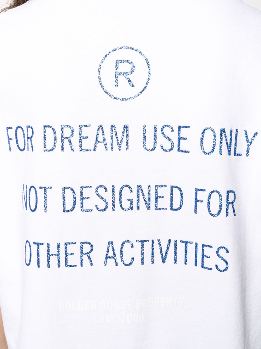 фото Golden goose slogan print t-shirt