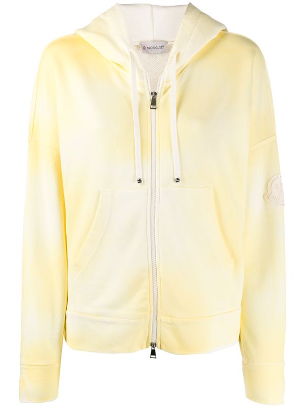 yellow zip up hoodie