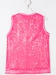 الصورة 2 من Pinko Kids TEEN sequin embroidered logo tank top