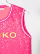 Pinko Kids TEEN sequin embroidered logo tank top
