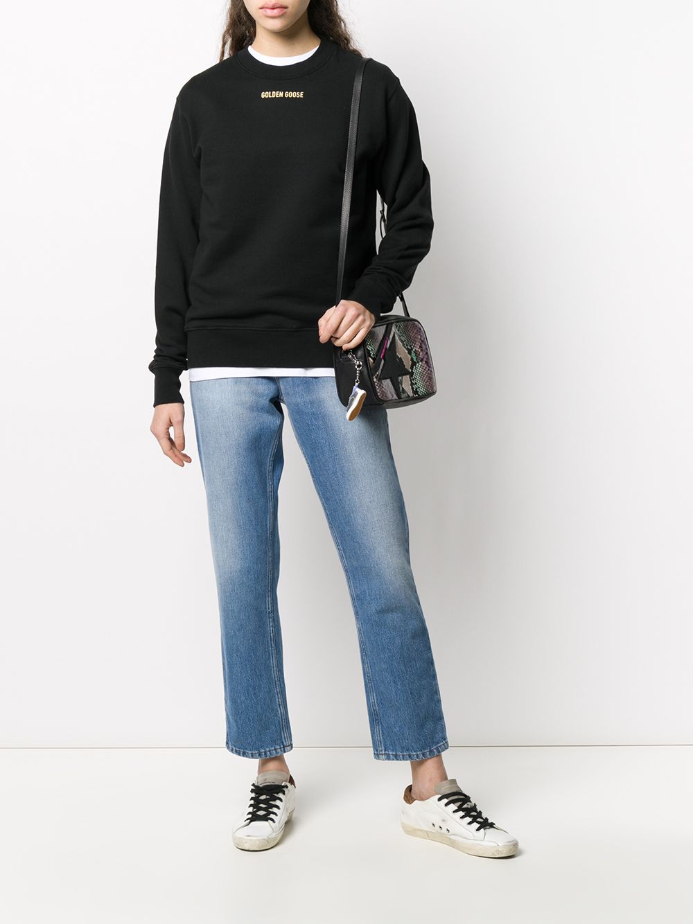 фото Golden goose slogan print sweatshirt