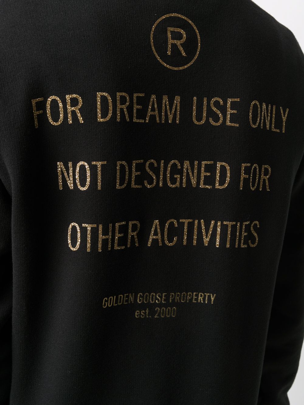 фото Golden goose slogan print sweatshirt