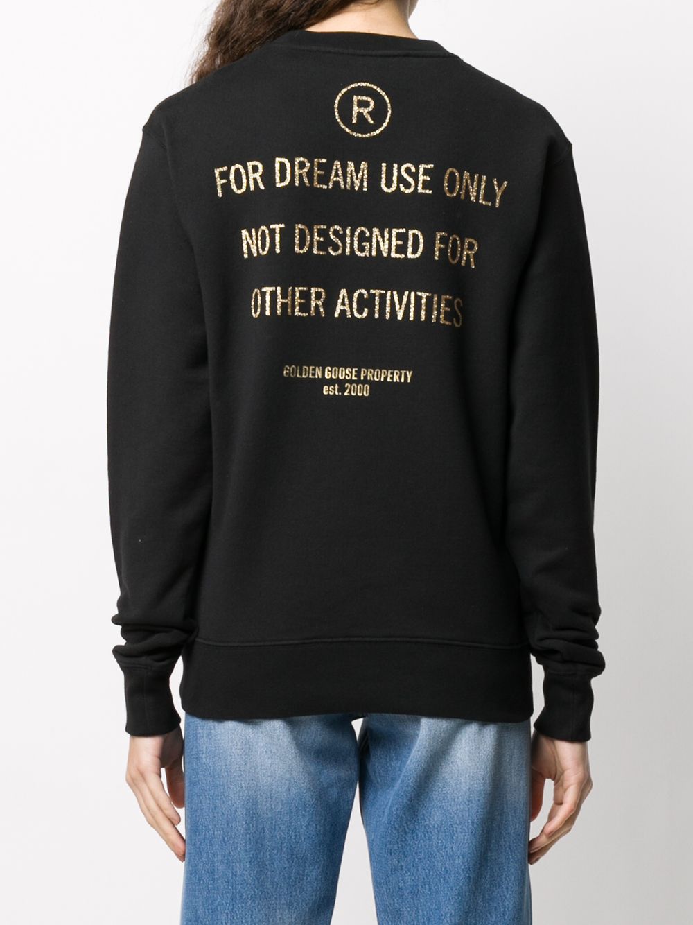 фото Golden goose slogan print sweatshirt