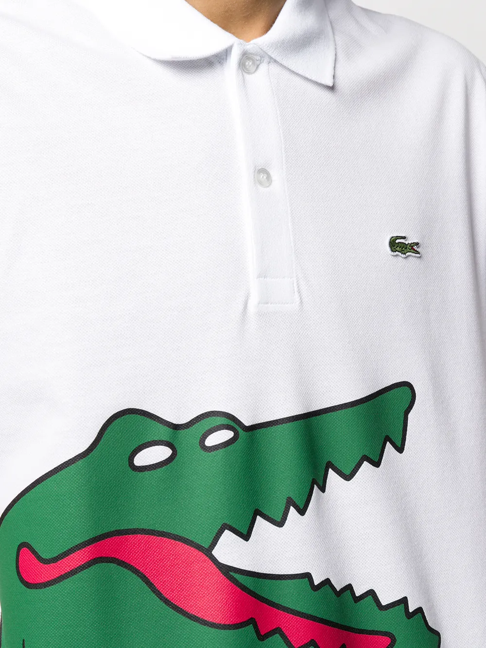 фото Lacoste logo print polo shirt