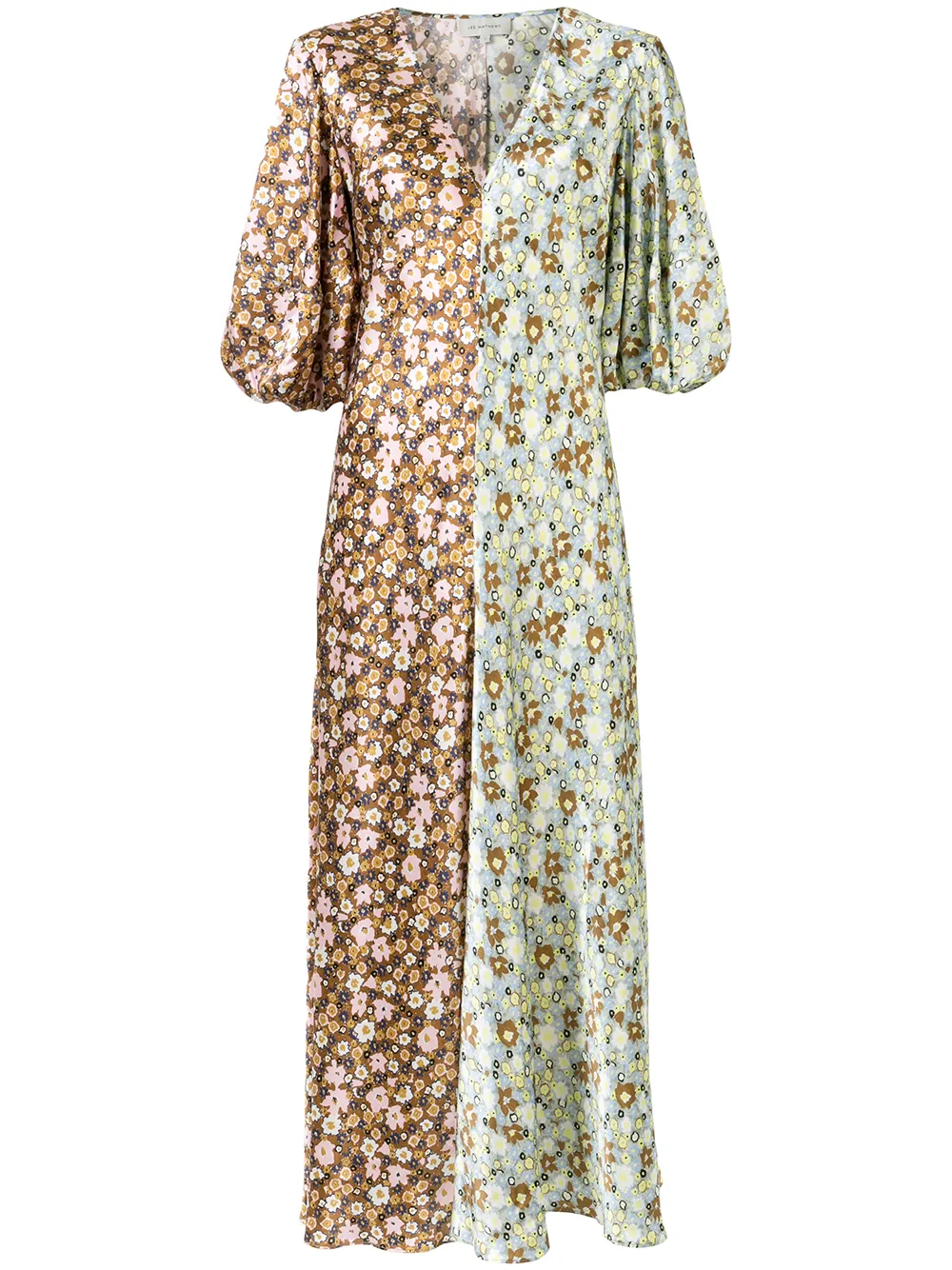 lee mathews zoe puff sleeve dress