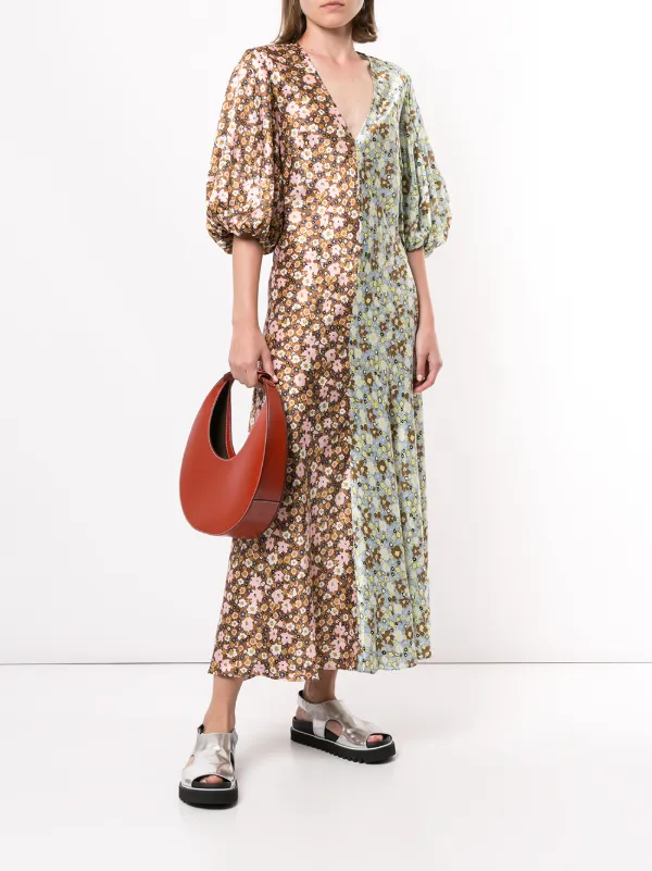 lee mathews zoe puff sleeve dress