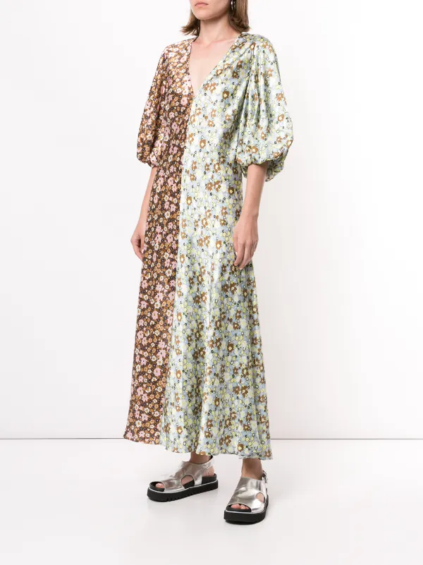 lee mathews zoe puff sleeve dress