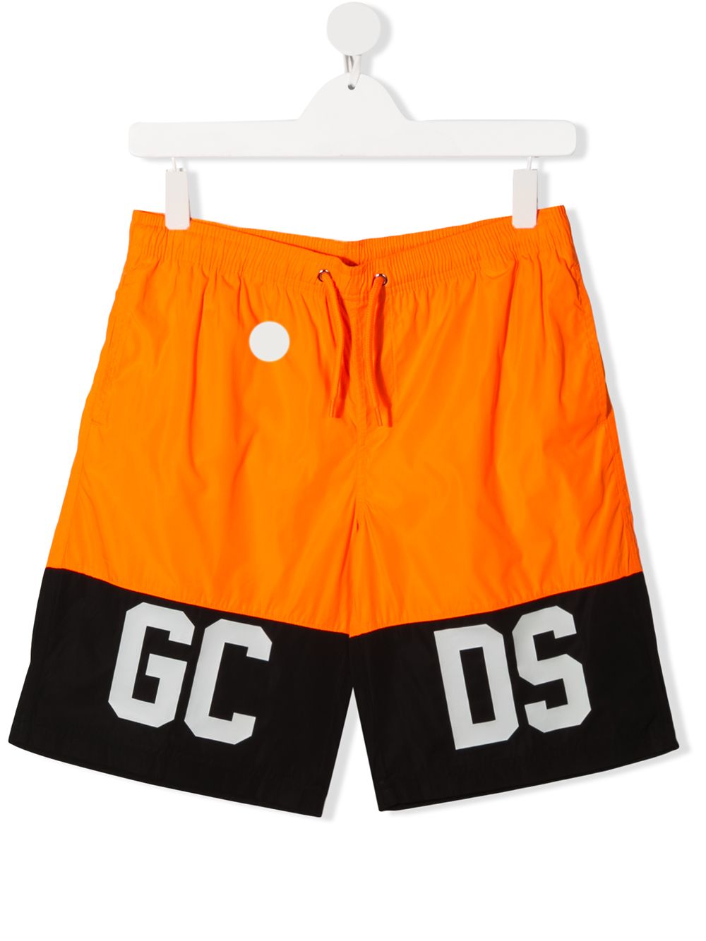 Gcds Teen Logo Swim Shorts In Orange