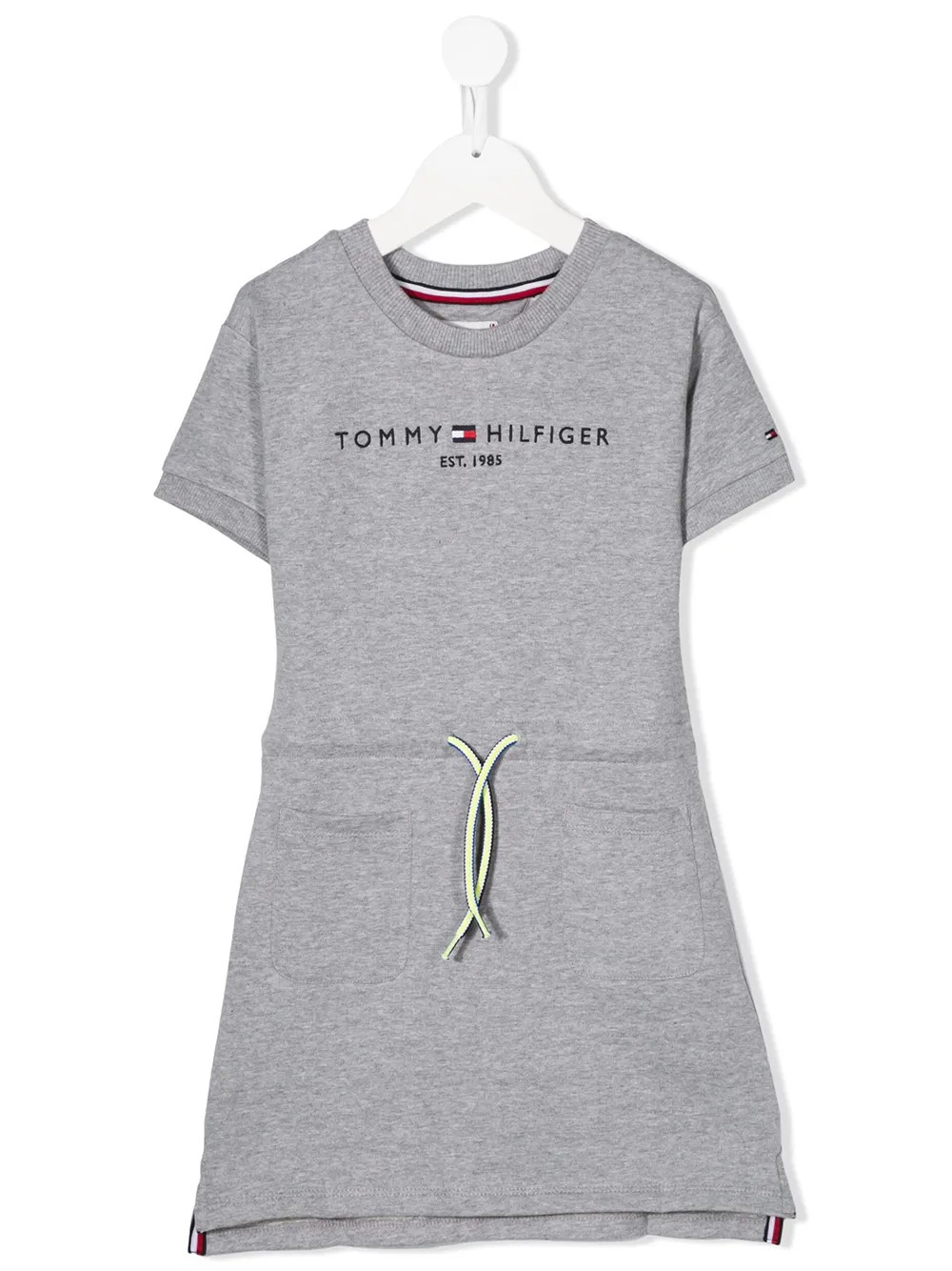 фото Tommy hilfiger junior logo print cotton dress