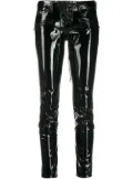 UNRAVEL PROJECT two-tone slim-fit trousers - Black