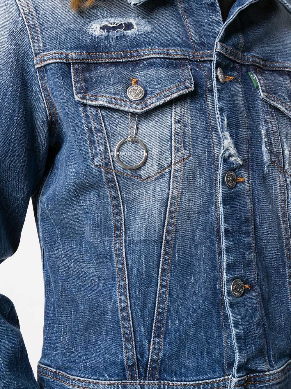 фото Department 5 stonewashed denim jacket