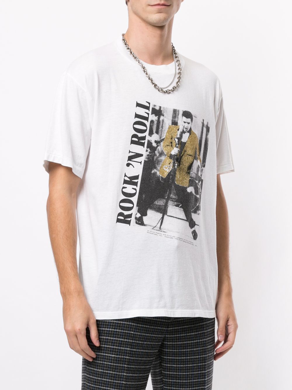 фото Fake alpha vintage elvis presley print t-shirt