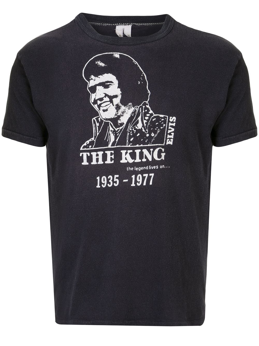Pre-owned Fake Alpha Vintage 1970s Elvis Presley Print T-shirt In Blue
