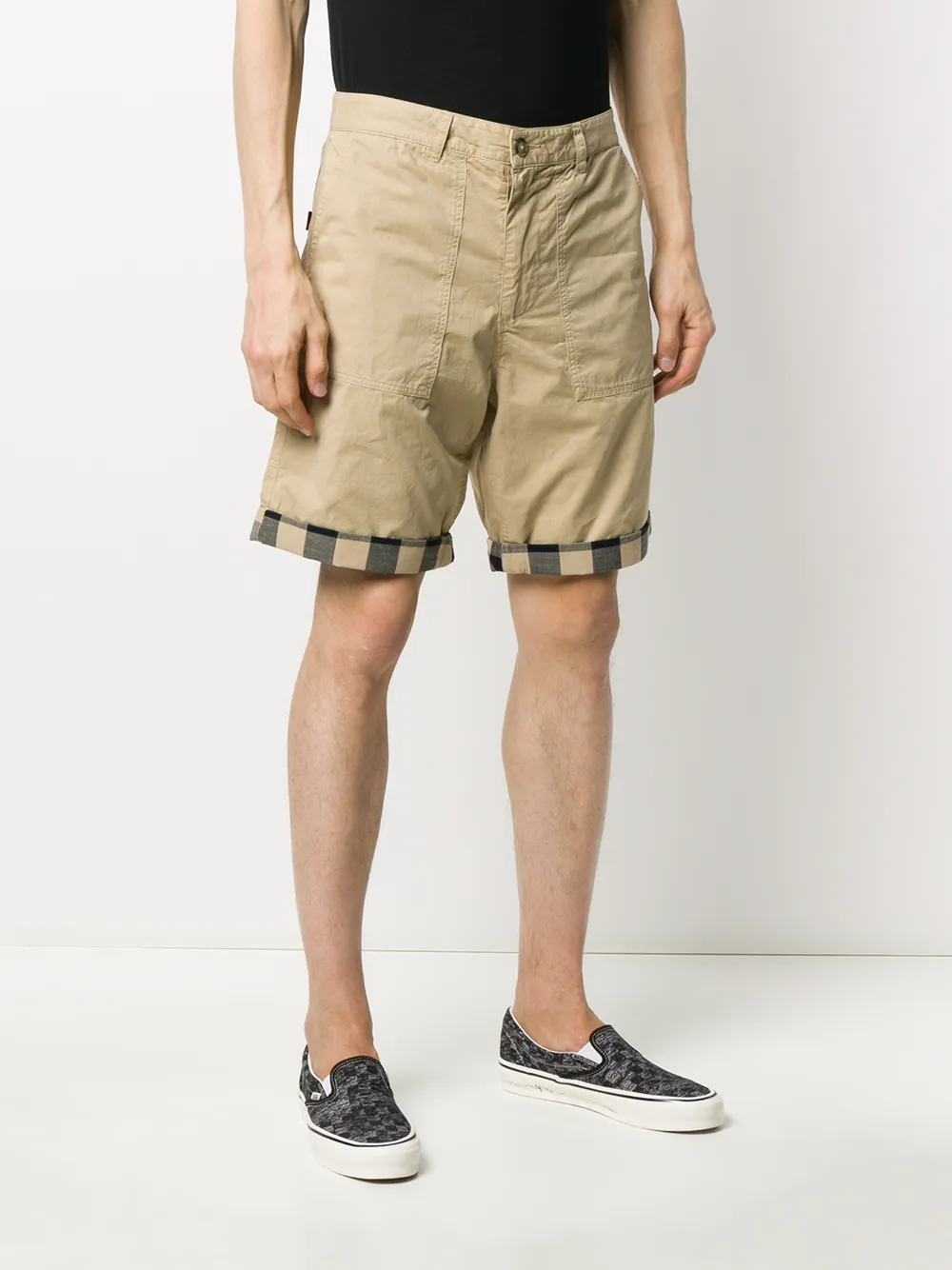  Woolrich Shorts Mit Kontrastsaum   Nude 