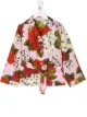 الصورة 1 من Dolce & Gabbana Kids بلوزة بطراز بيجاما وطبعة زهور
